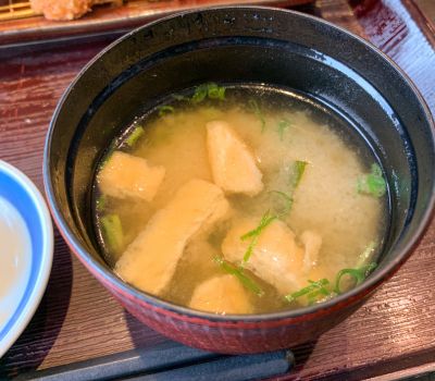 濱かつの味噌汁